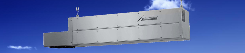 Tratamiento UV de aire en grandes salas.