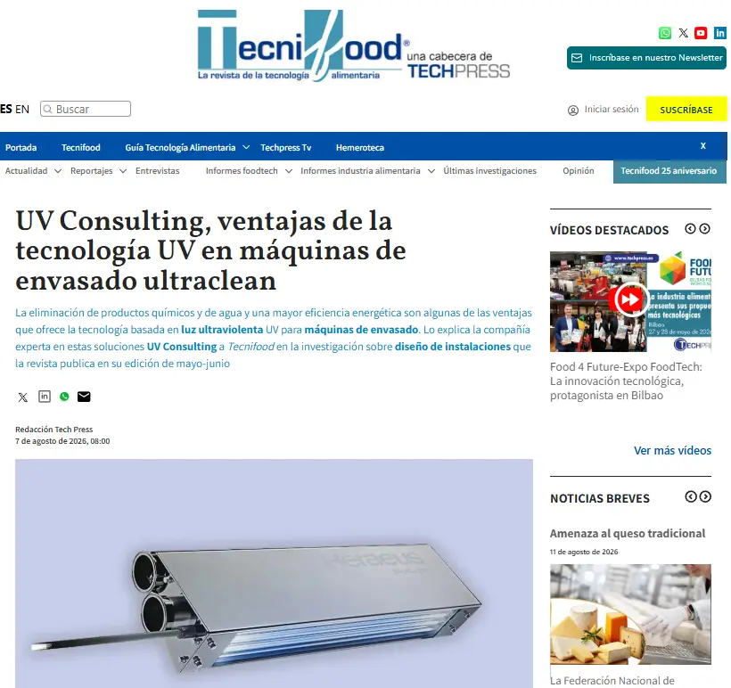 Techpress. Ventajas de la tecnología UV.