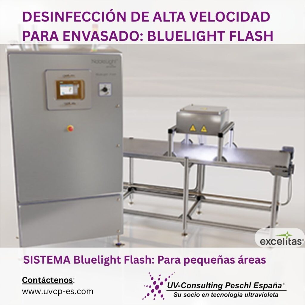 Bluelight Flash. Small areas desinfección UV
